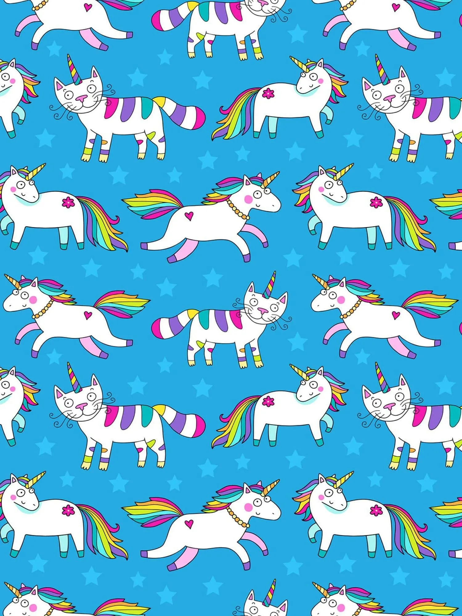 Unicorns and Unicats Wide Stretchy Headband