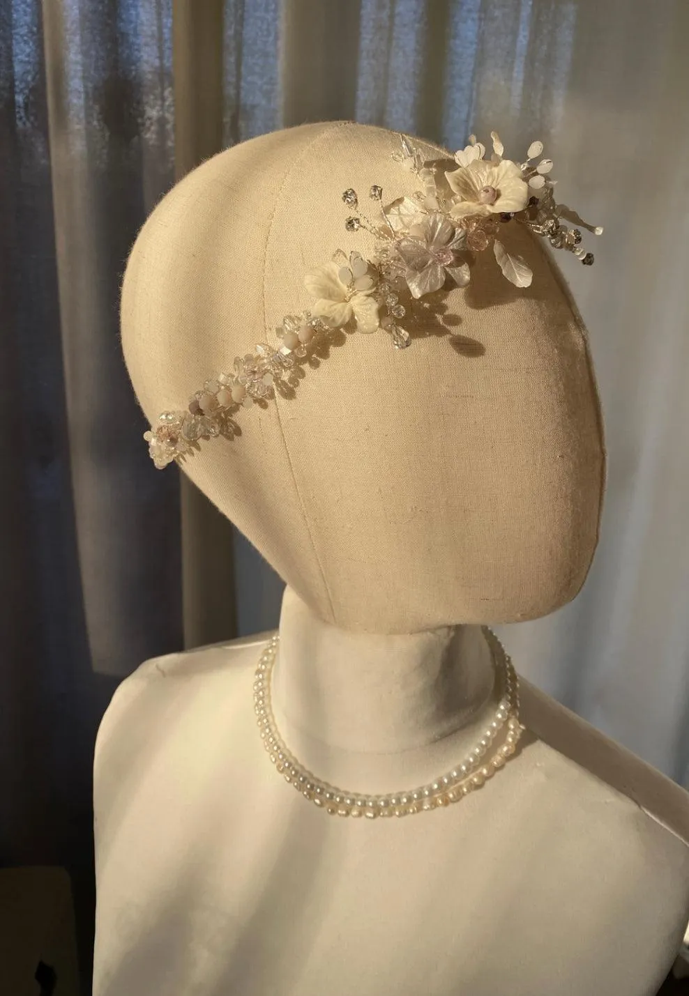 Whimsical Floral Crystal Headband