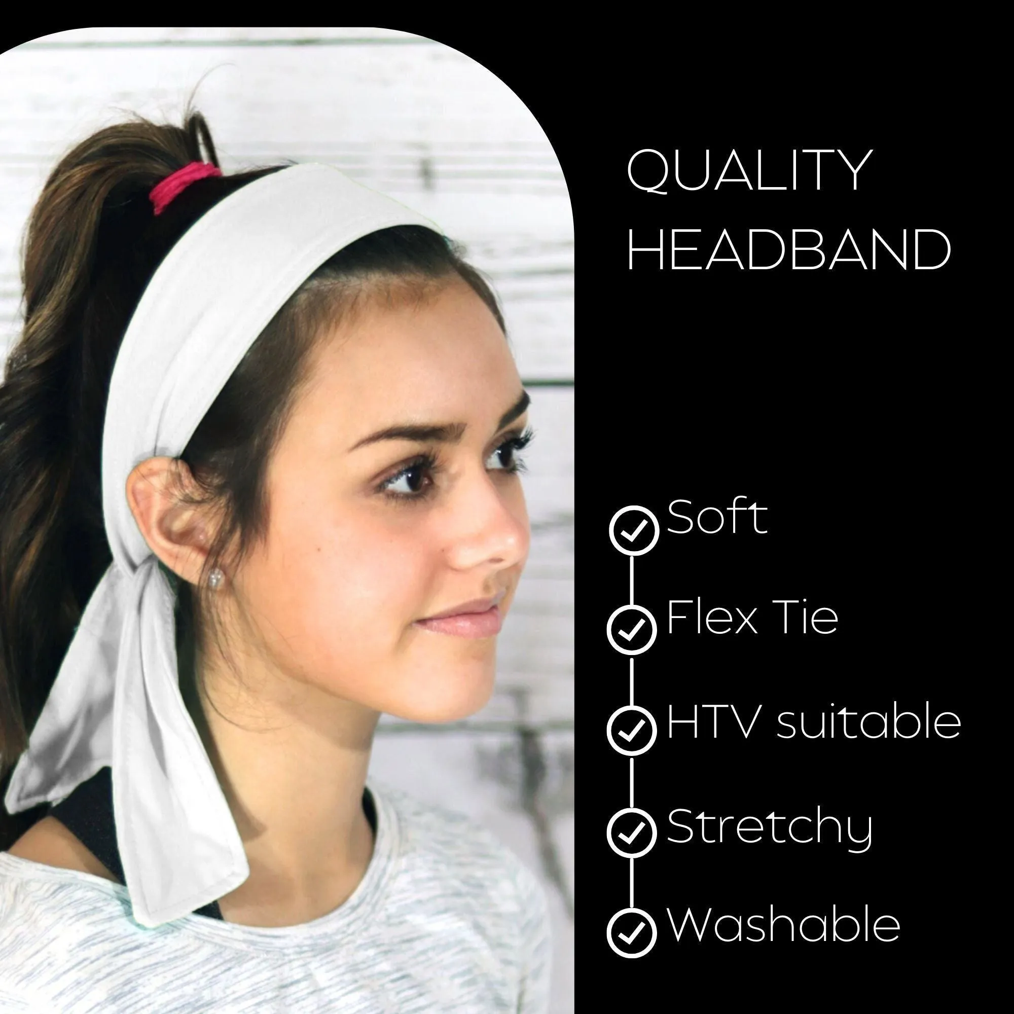 White Tie Headband