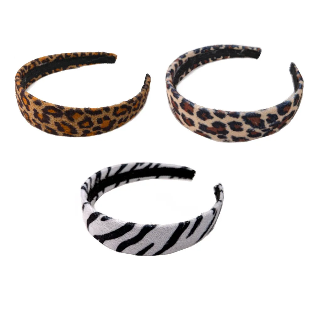 Wide Animal Print Headbands