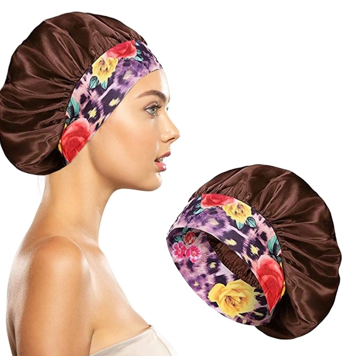 Women's Silky Satin Head Scarf Hair Wrap Cap Hat Headband Sleeping Bonnet