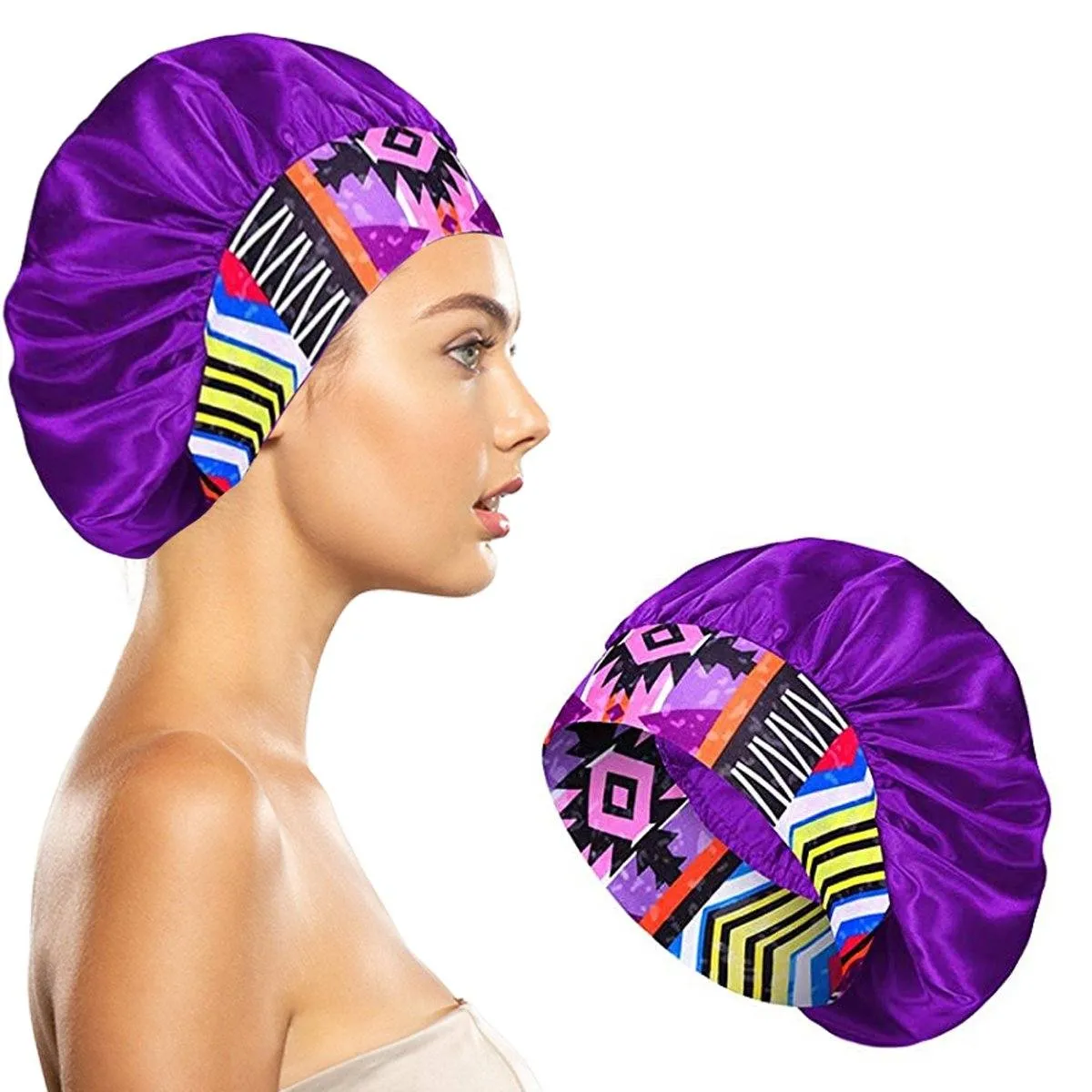 Women's Silky Satin Head Scarf Hair Wrap Cap Hat Headband Sleeping Bonnet