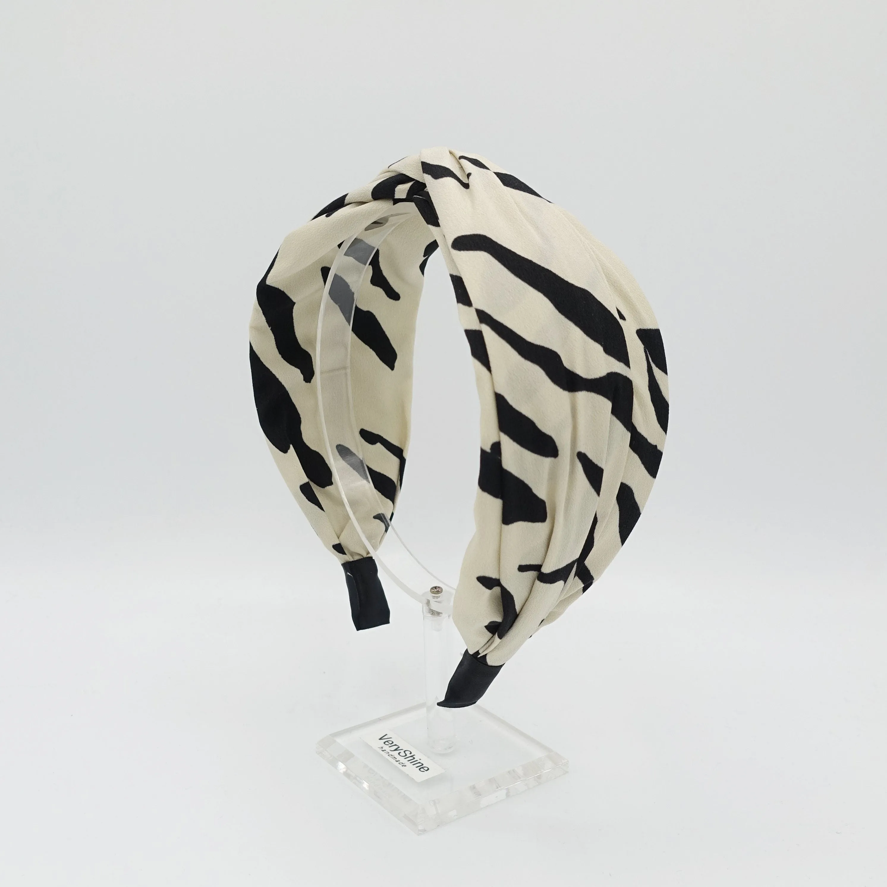 zebra print cross headband stylish hairband for women