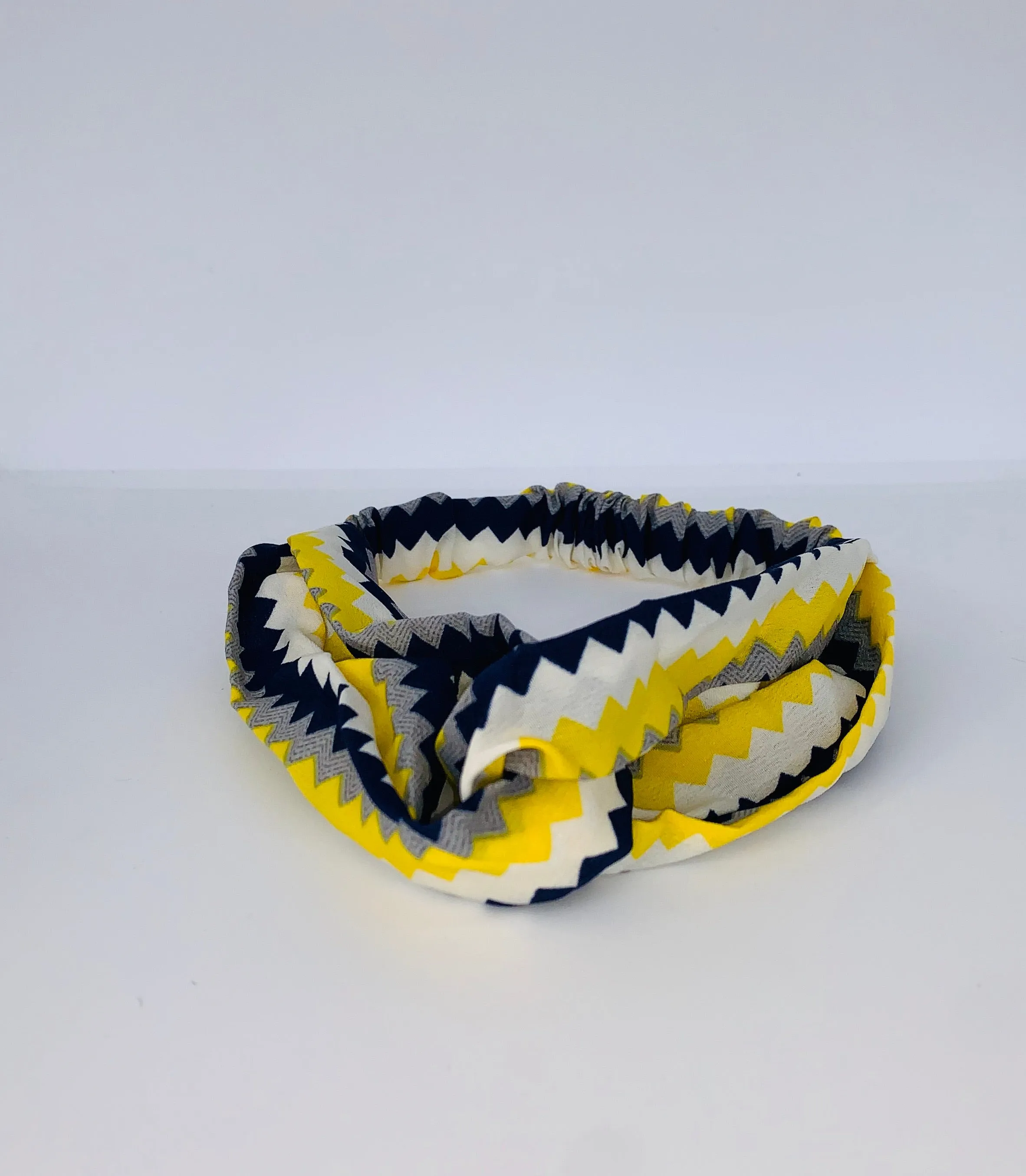 Zig Zag Headband -  Yellow & Blue